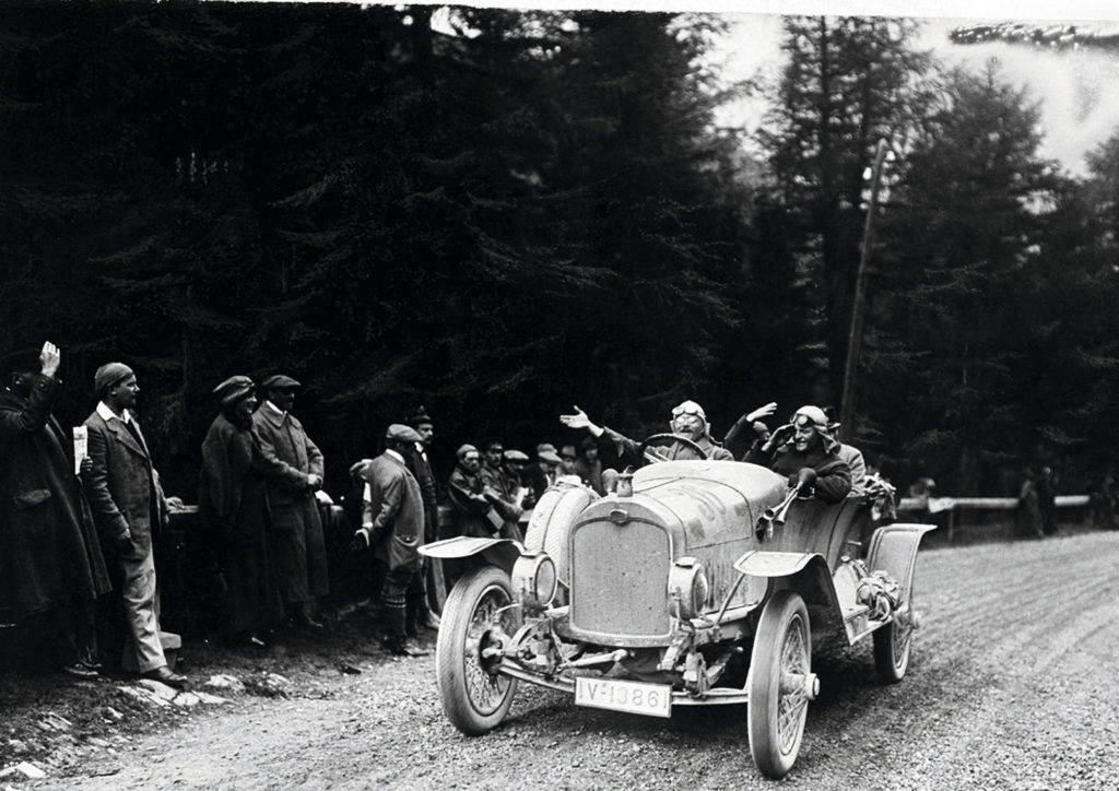 August Horch mit dem Audi Typ C