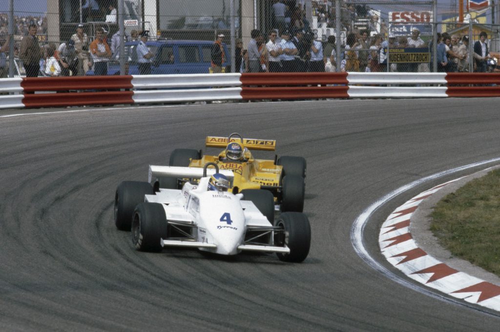Michele Alboreto im Tyrrell 011 