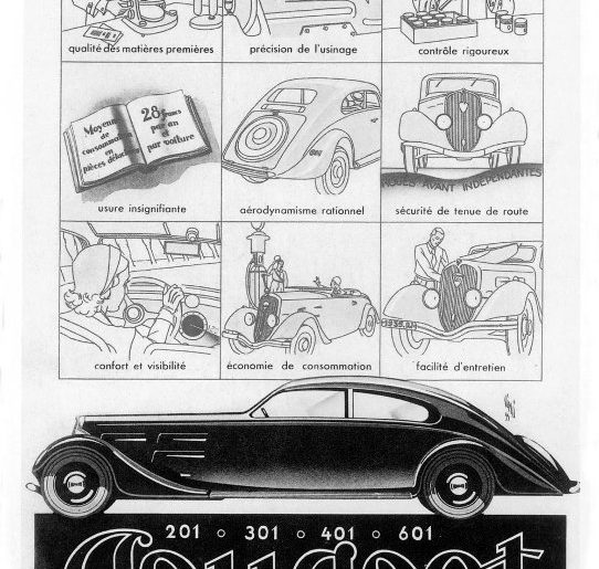 Peugeot Anzeige aus dem Jahr 1935