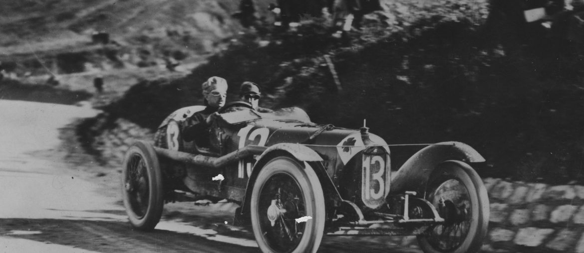 Ugo Sivocci auf dem Weg zum Sieg bei der Targa Florio 1923