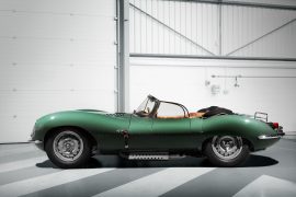 Seitenansicht des Jaguar XKSS von 2017