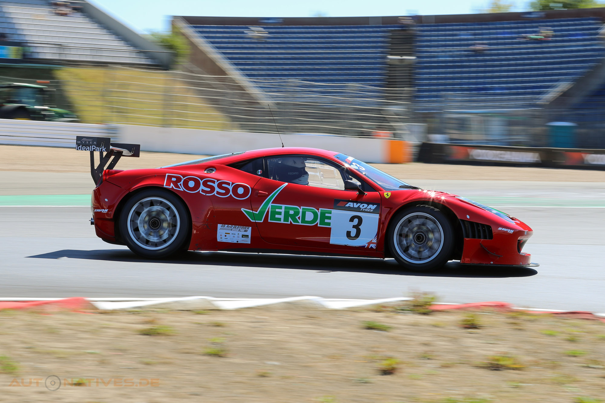 Ferrari 458 GT3 beim AvD Oldtimer-Grand-Prix 2022