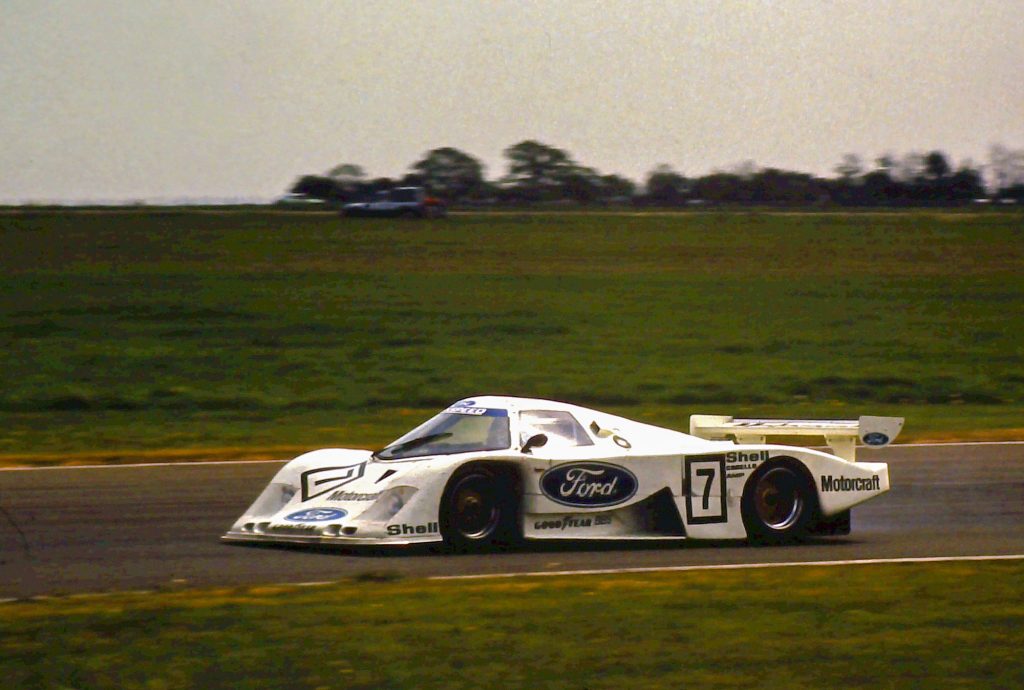 Ford C100 beim WM-Rennen 1982 in Silverstone. Wenige Monate später beendete Ford das WM-Programm im Oktober 1982 wieder.