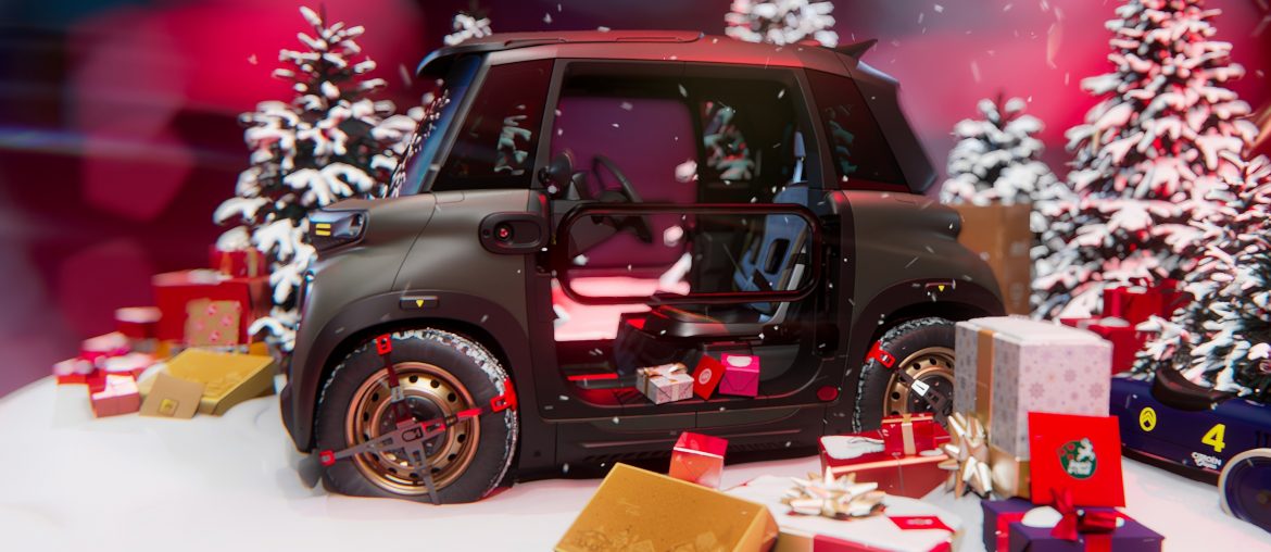 Passend zu Weihnachten kündigte Citroën jetzt 1.000 weitere Citroën My Ami Buggy an.