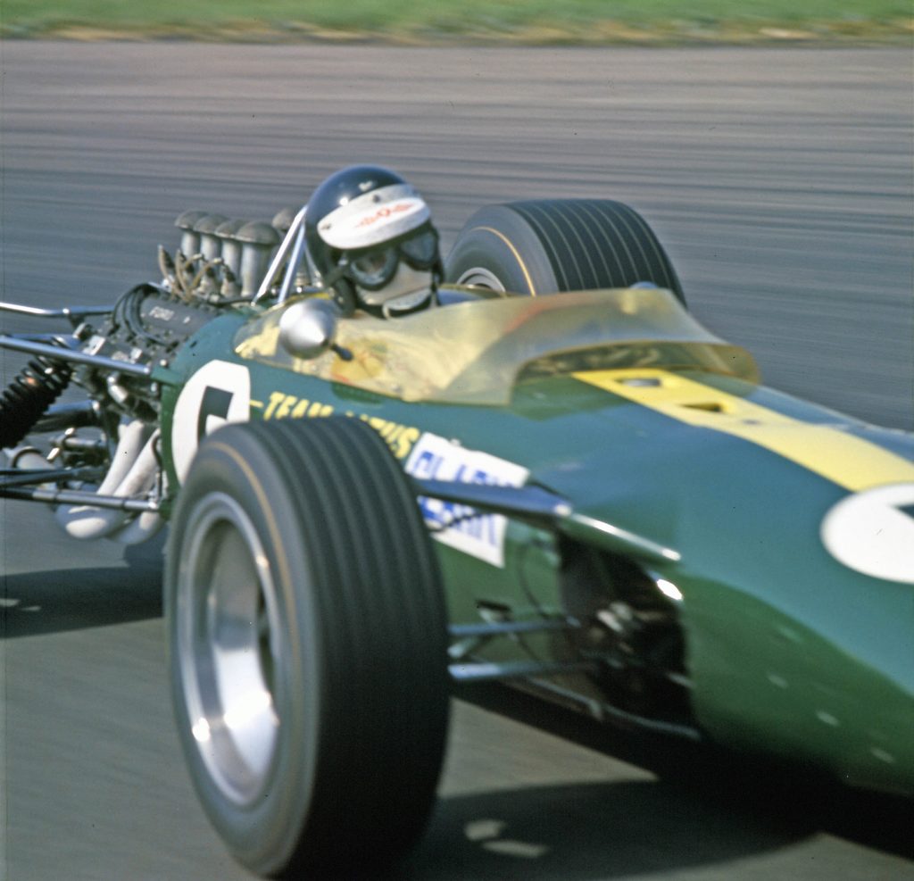Jim Clark im Lotus 49 mit Cosworth Motor