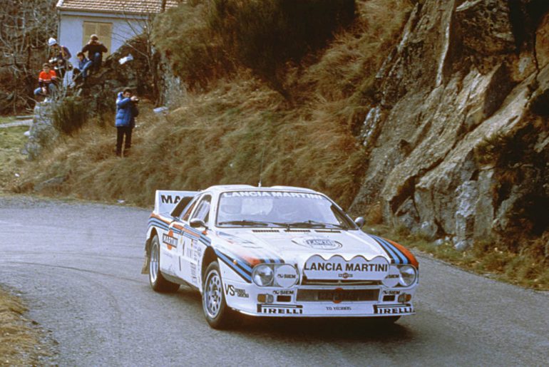Walter Röhrl und Christian Geistdörfer im Lancia Rally.