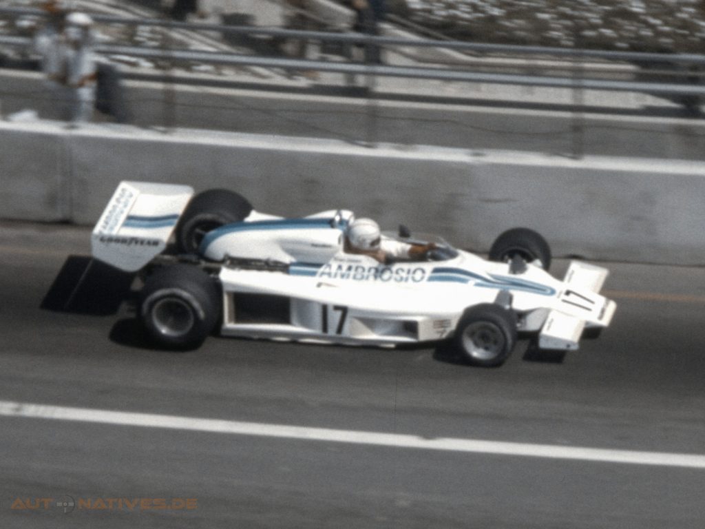 Alain Jones beim USA West GP in Long Beach 1977.