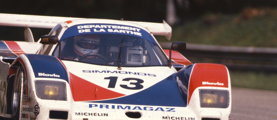Cougar C20B in Monza 1988 – unterwegs mit der Startnummer 13