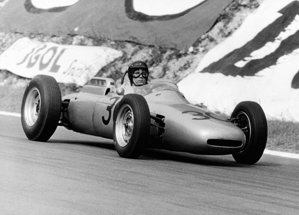 Dan Gurney with his Porsche 804 at the 1962 Grand Prix of France. It was the first F1 victory of Porsche (Picture Porsche)
