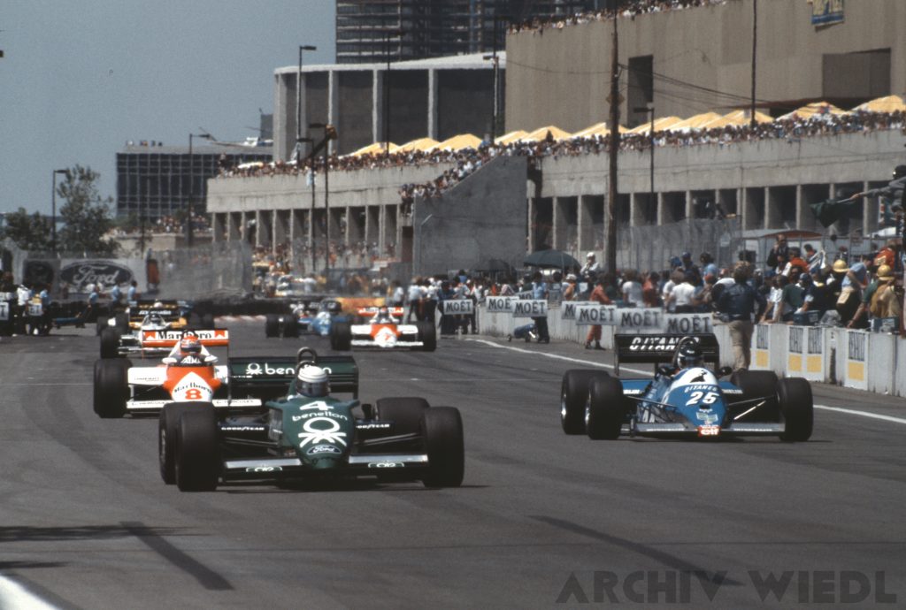 Juni 1983: Start zum Großen Preis der USA Ost 1983 in Detroit