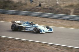 Ligier JS5 beim Großen Preis der Niederlande 1976 in Zandvoort.