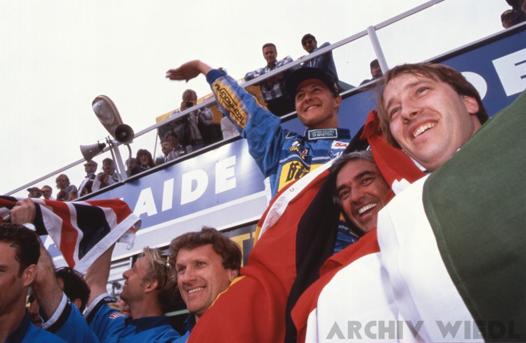 Tom Walkinshaw und Michael Schumacher