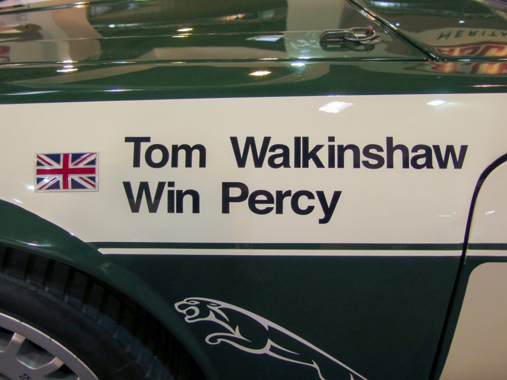 Namen auf dem Kotflügel des Jaguar XJS von Tom Walkinshaw Racing 