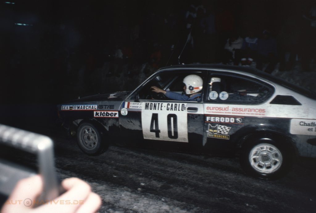 Der Opel Kadett GT/E von Gérard Swaton und Martine Cordesse kam einen Platz hinter dem Renault 5 Alpine von Paul Rouby und Henri Pluton ins Ziel.