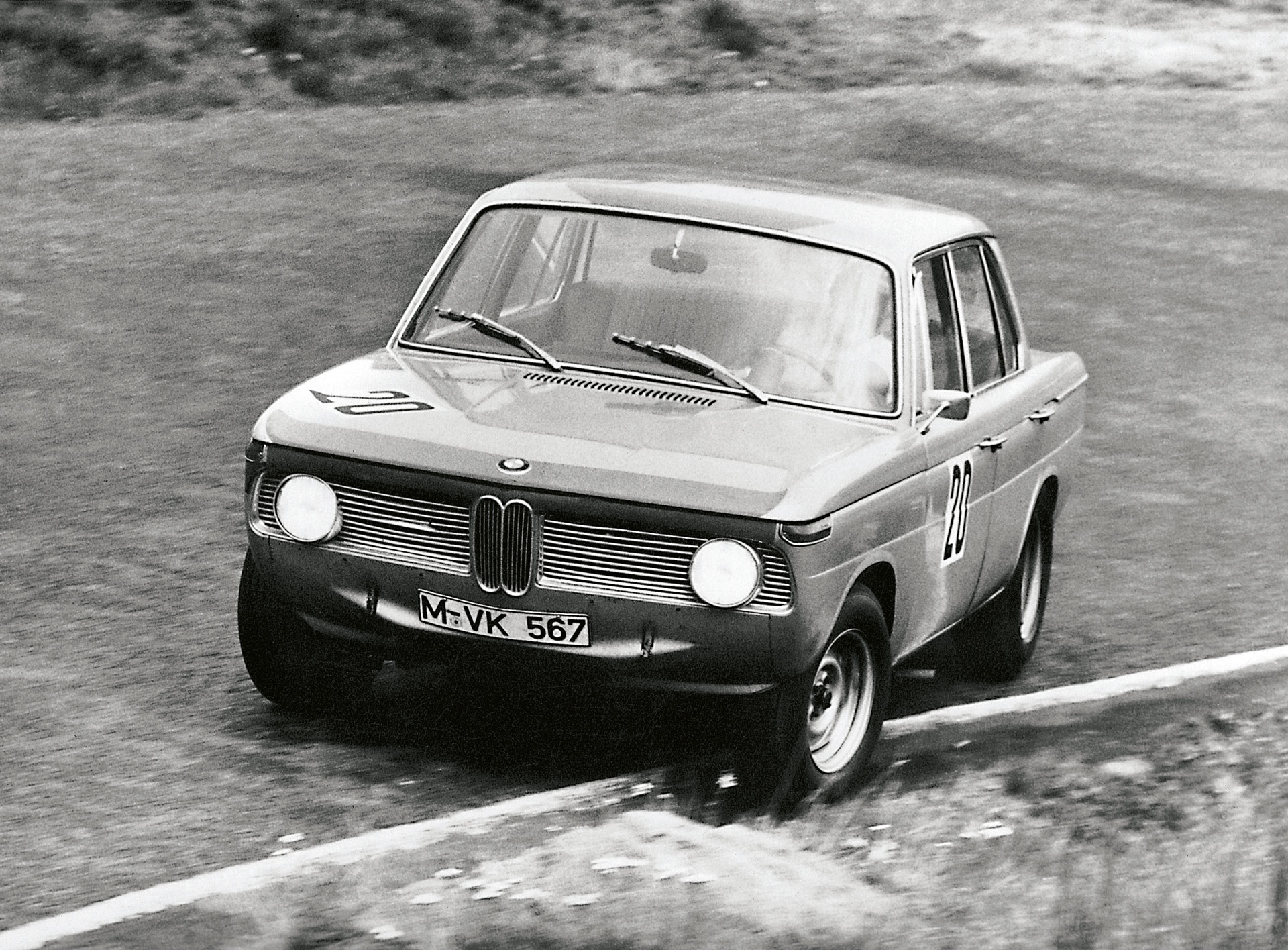 Hubert Hahne 1964 im BMW 1800 Ti