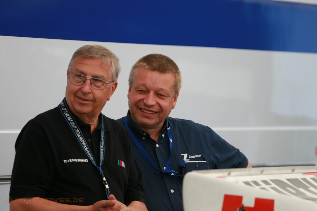 Thomas Ammerschläger (links) und Peter Zakowski beim AvD Oldtimer Grand Prix 2012