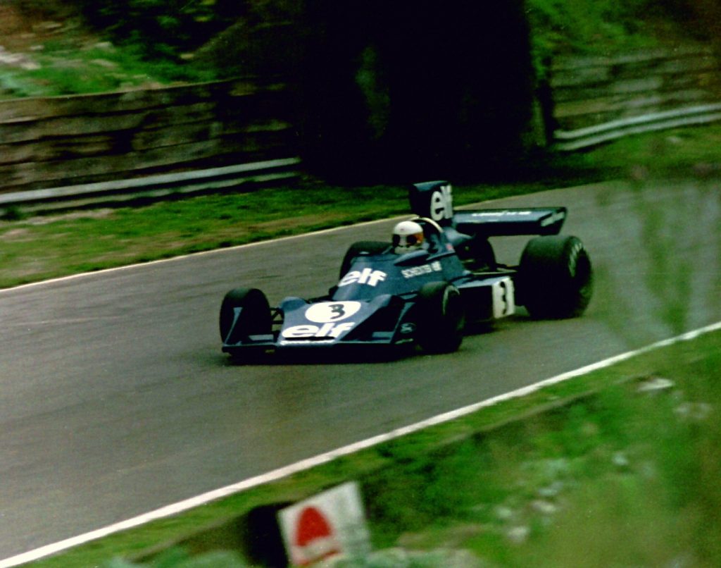 Jody Scheckter, hier beim Rennen in Brands Hatch, gewann beim Grand Prix von Schweden seinen ersten Grand Prix.