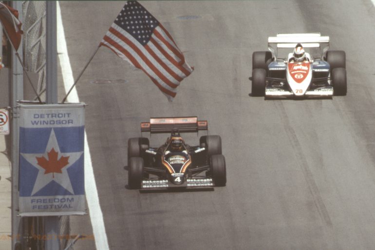 Im Juni 1984 trat die Formel 1 in Detroit an.