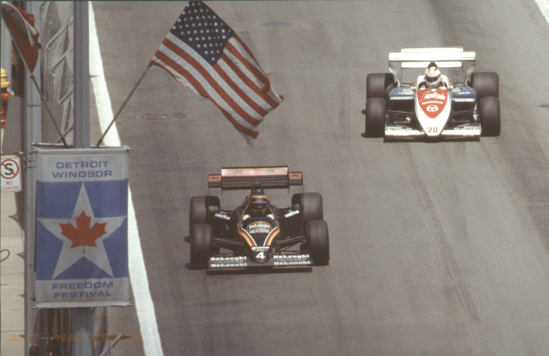 Im Juni 1984 trat die Formel 1 in Detroit an.