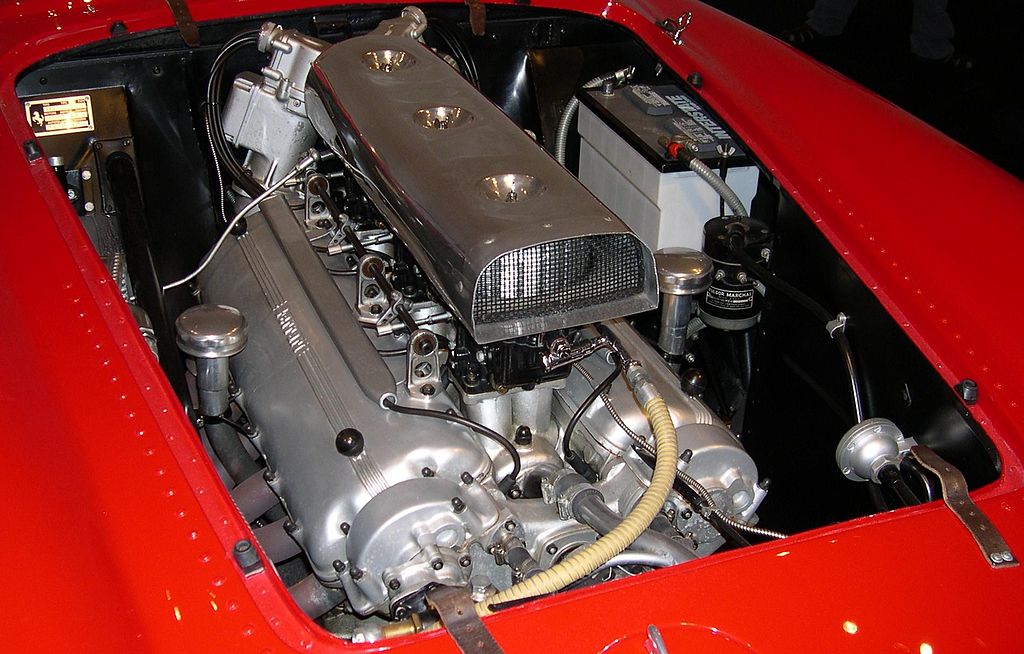 Der Motor des Ferrari 375 Plus