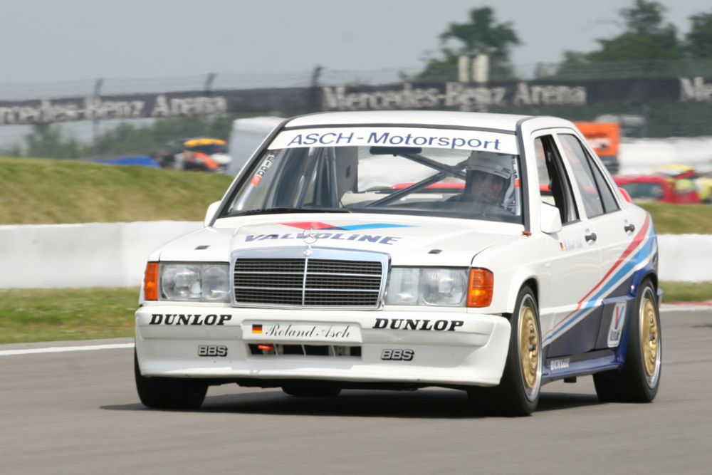 DTM 190er von und mit Roland Asch – Auch Asch startete zunächst als Privatfahrer im Mercedes-Benz 190E 2.3