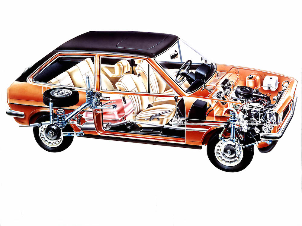 Mit dem Fiesta stellt Ford 1976 einen modernen Kleinwagen auf die Räder.