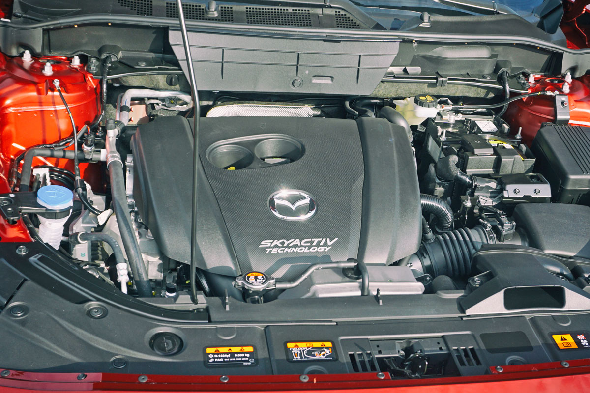 Mazda 2,5-Liter Vierzylinder Saugmotor im Mazda CX-5
