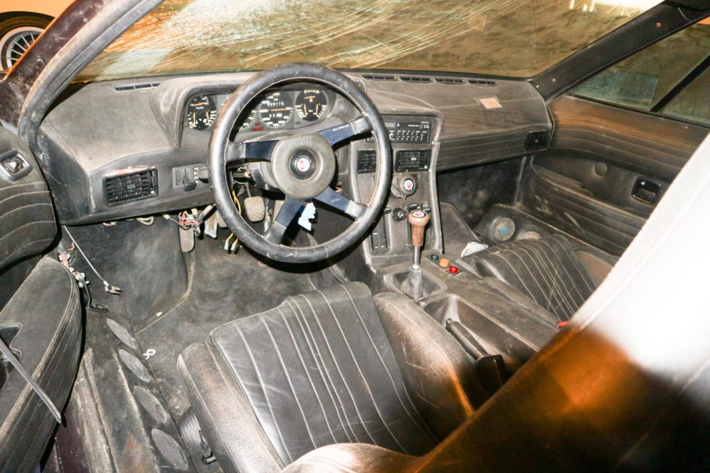 Innenraum des Autogas-Rekord BMW M1 von Harald Ertl.