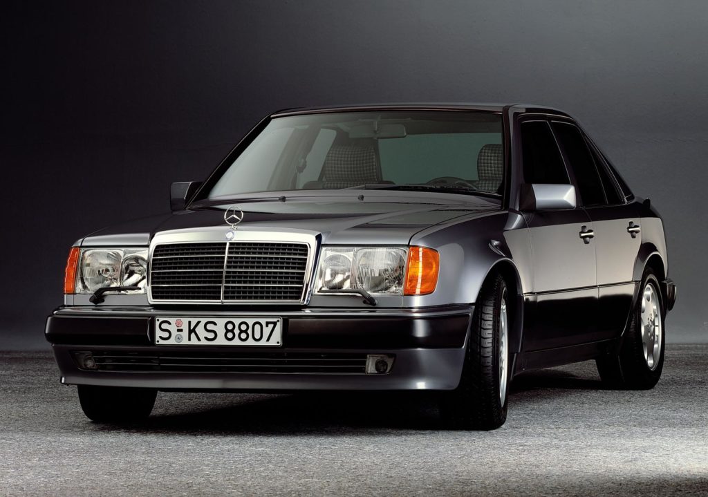 Mercedes-Benz 500 E (W 124). Foto aus dem Jahr 1990.