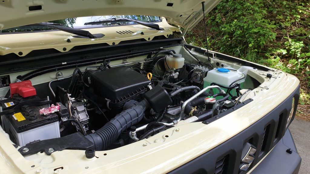 Der Motor des Suzuki Jimny, 2020